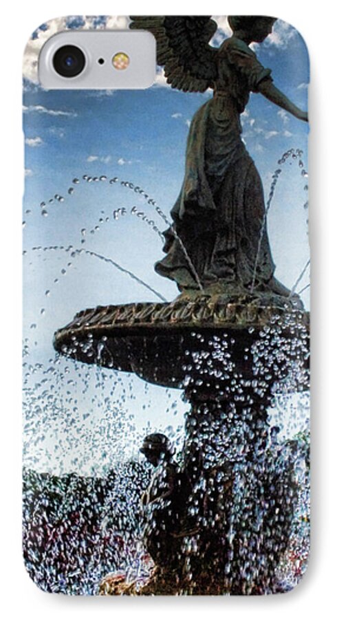 Lake Geneva Angel Fountain - Phone Case