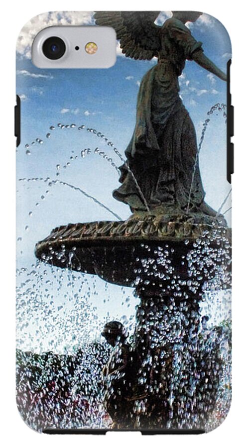 Lake Geneva Angel Fountain - Phone Case