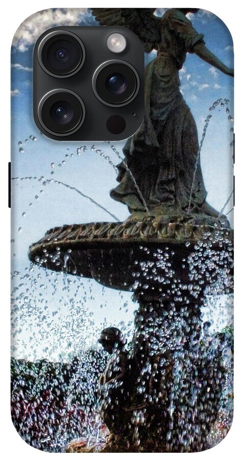 Lake Geneva Angel Fountain - Phone Case