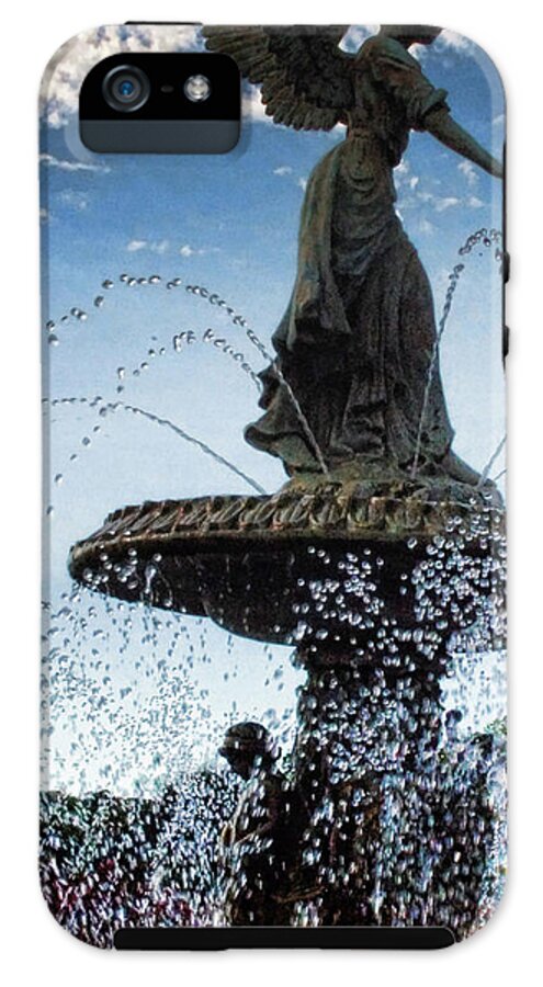 Lake Geneva Angel Fountain - Phone Case