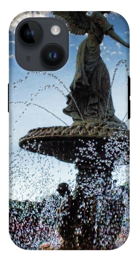 Lake Geneva Angel Fountain - Phone Case