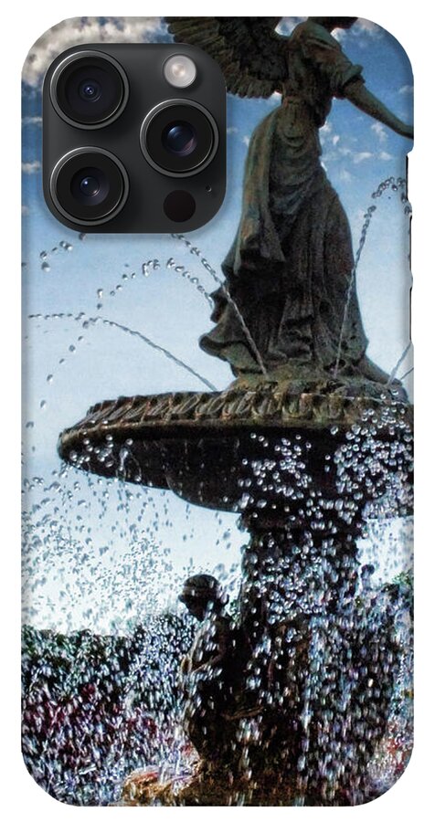 Lake Geneva Angel Fountain - Phone Case