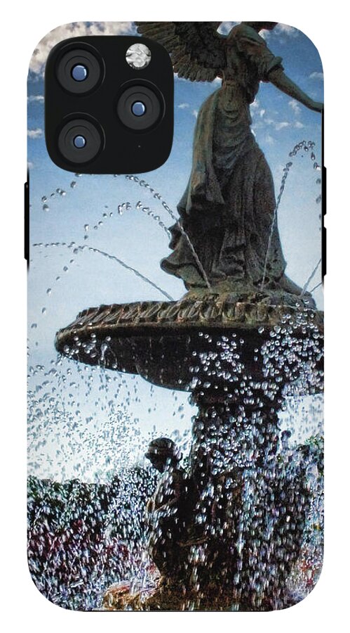 Lake Geneva Angel Fountain - Phone Case