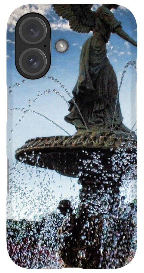 Lake Geneva Angel Fountain - Phone Case