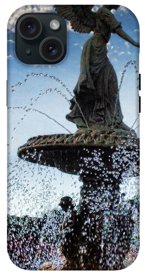 Lake Geneva Angel Fountain - Phone Case