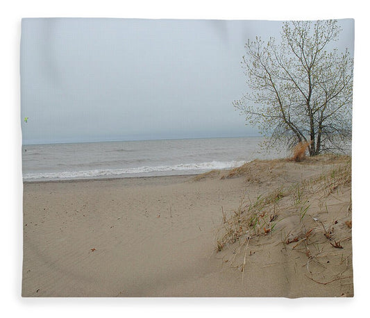 Lake Michigan Sandy Tree - Blanket