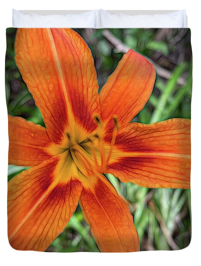 Late June Tiger Lily - Duvet Cover