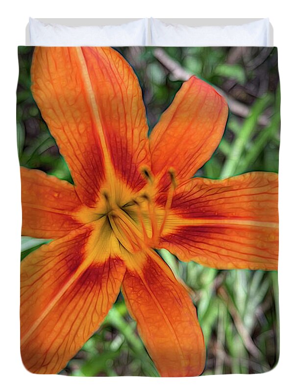 Late June Tiger Lily - Duvet Cover