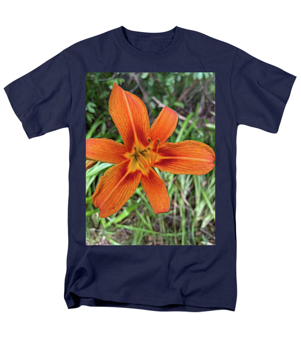 Late June Tiger Lily - Men's T-Shirt  (Regular Fit)