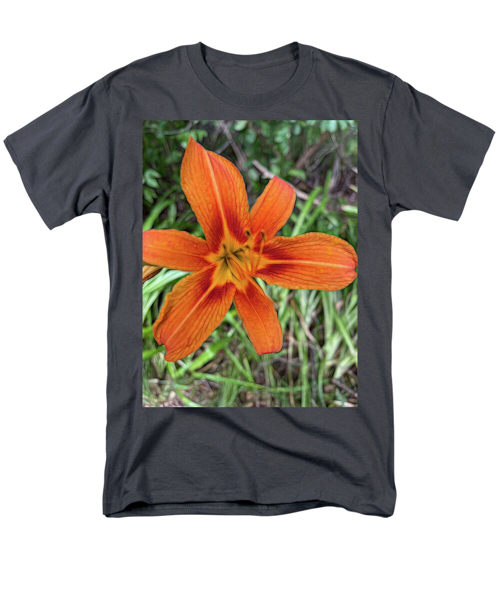 Late June Tiger Lily - Men's T-Shirt  (Regular Fit)