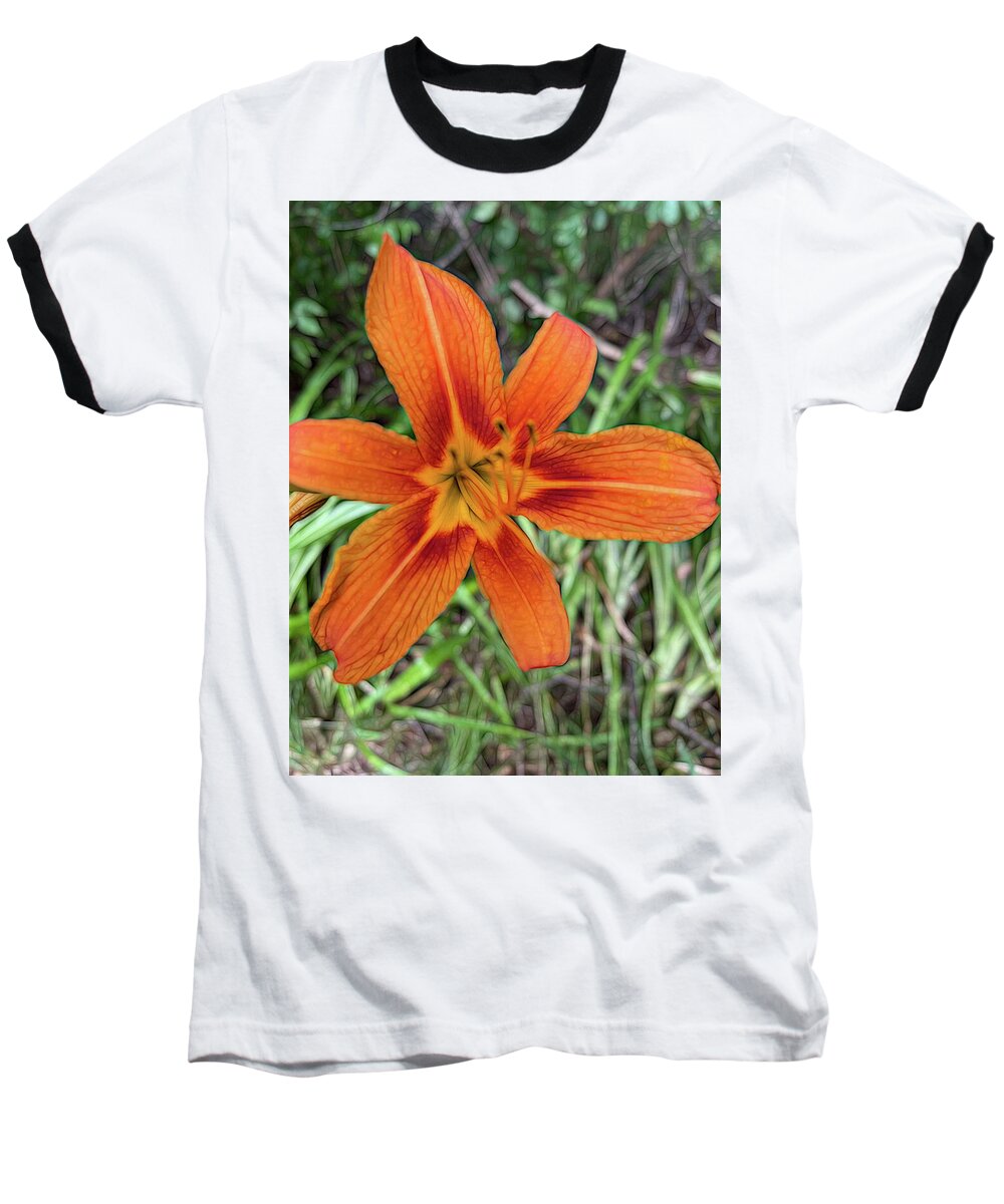 Late June Tiger Lily - Baseball T-Shirt