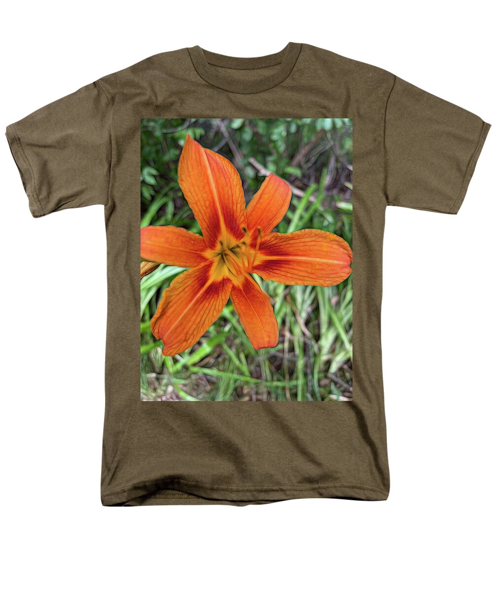 Late June Tiger Lily - Men's T-Shirt  (Regular Fit)