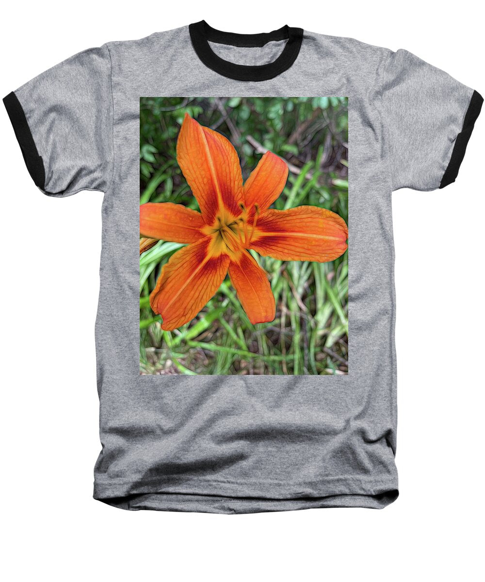 Late June Tiger Lily - Baseball T-Shirt