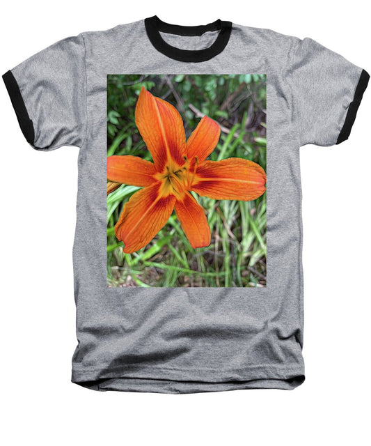 Late June Tiger Lily - Baseball T-Shirt