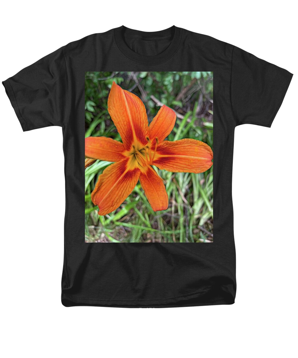 Late June Tiger Lily - Men's T-Shirt  (Regular Fit)