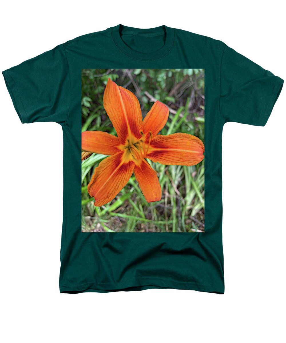 Late June Tiger Lily - Men's T-Shirt  (Regular Fit)