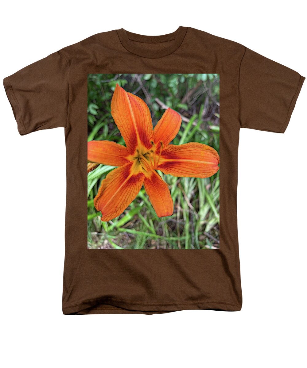 Late June Tiger Lily - Men's T-Shirt  (Regular Fit)