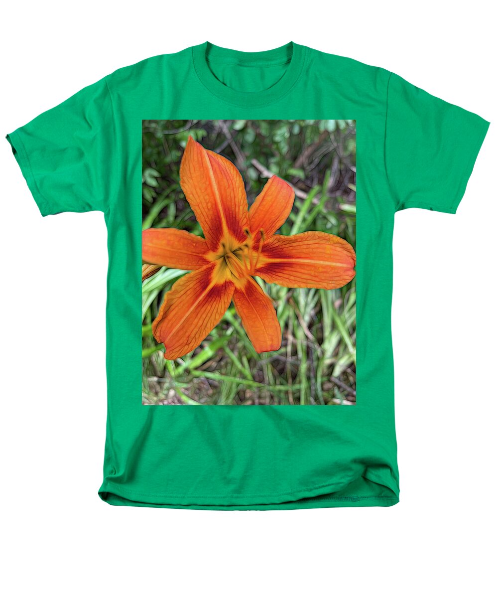 Late June Tiger Lily - Men's T-Shirt  (Regular Fit)