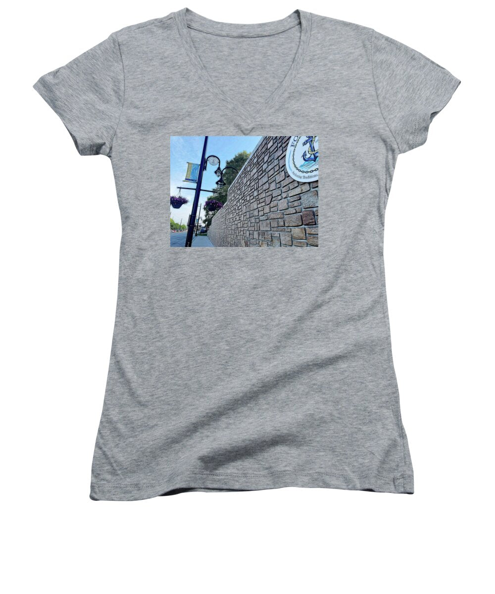 Local Lamp Fox Lake - Women's V-Neck