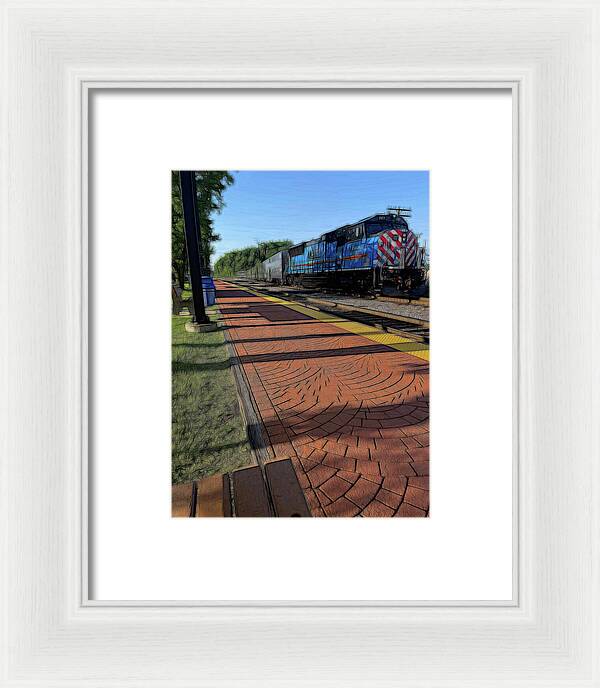 Local Train Fox Lake - Framed Print