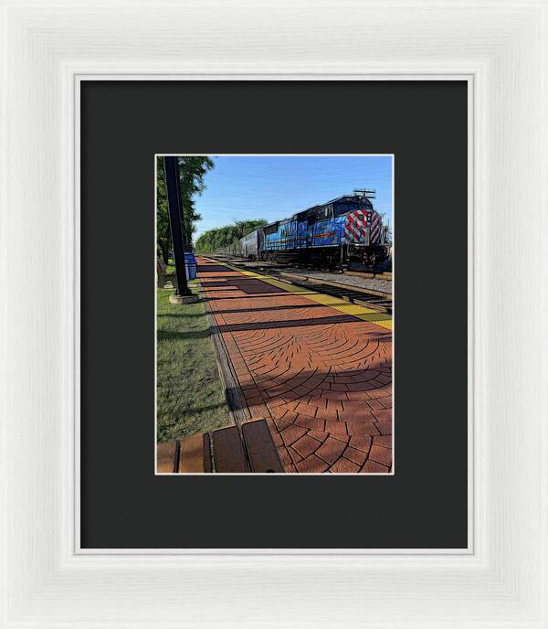 Local Train Fox Lake - Framed Print