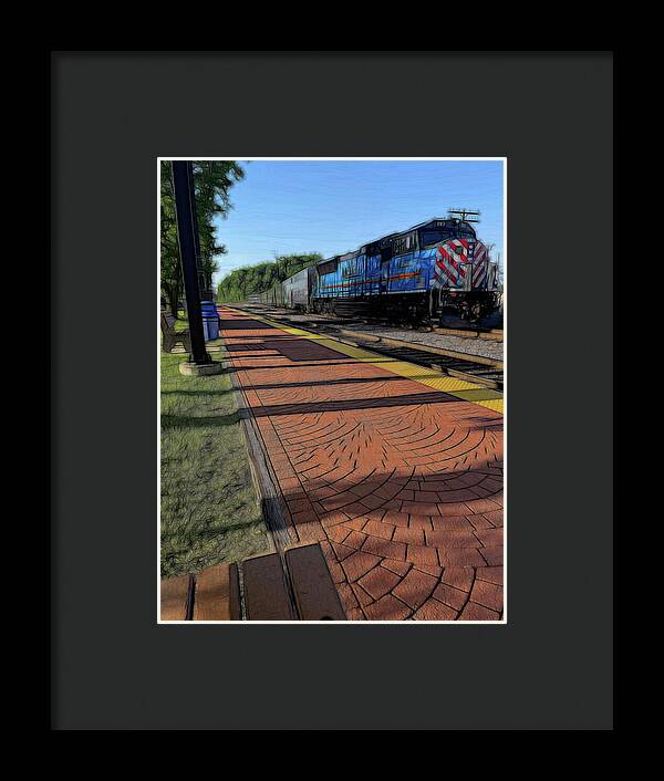 Local Train Fox Lake - Framed Print