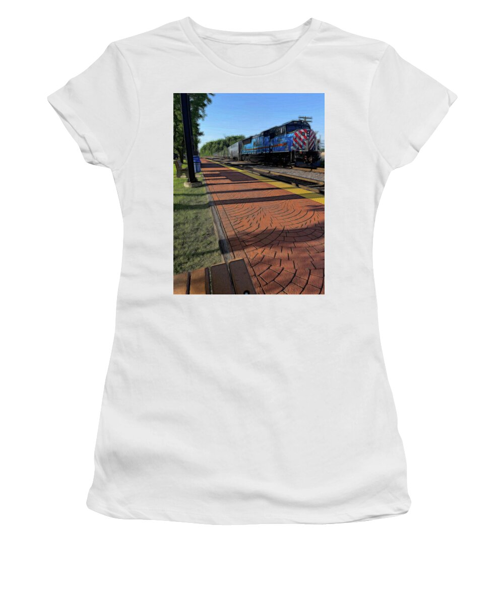 Local Train Fox Lake - Women's T-Shirt