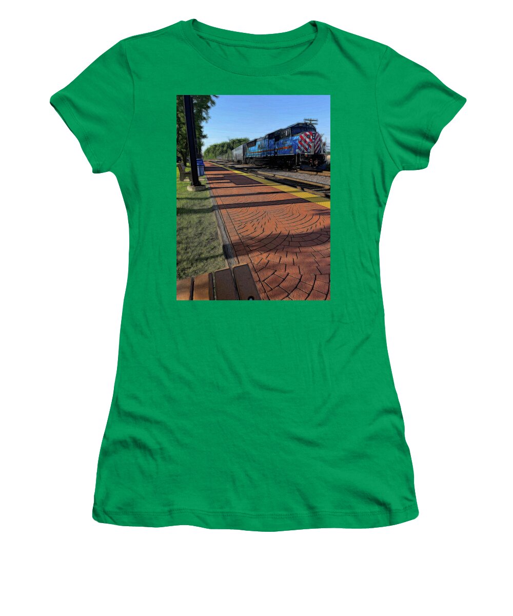 Local Train Fox Lake - Women's T-Shirt