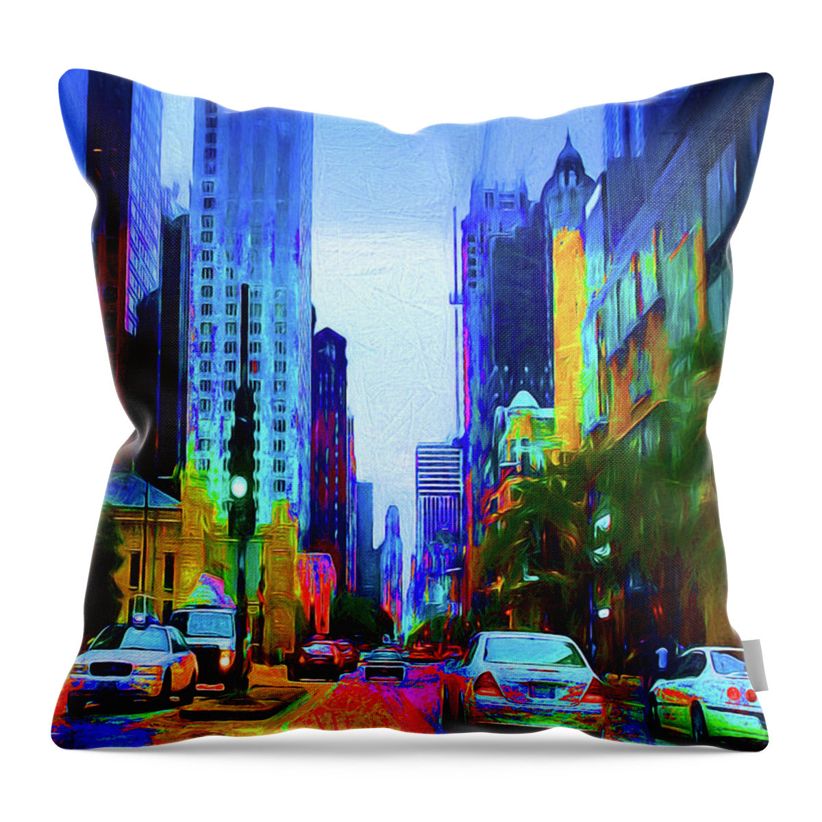 Michigan Ave - Throw Pillow