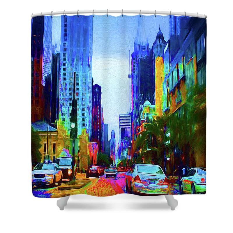 Michigan Ave - Shower Curtain