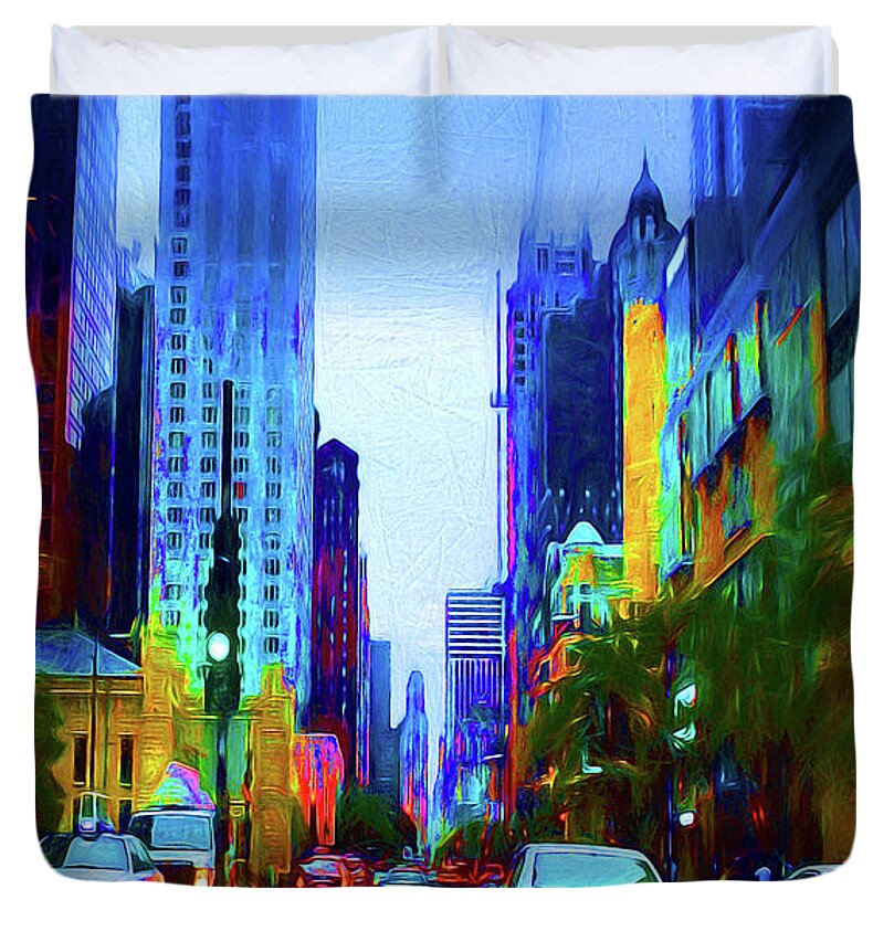 Michigan Ave - Duvet Cover