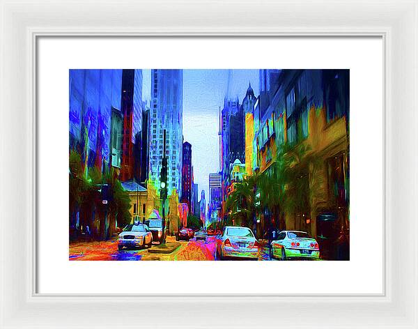 Michigan Ave - Framed Print