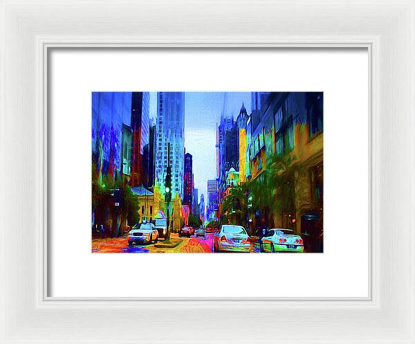 Michigan Ave - Framed Print