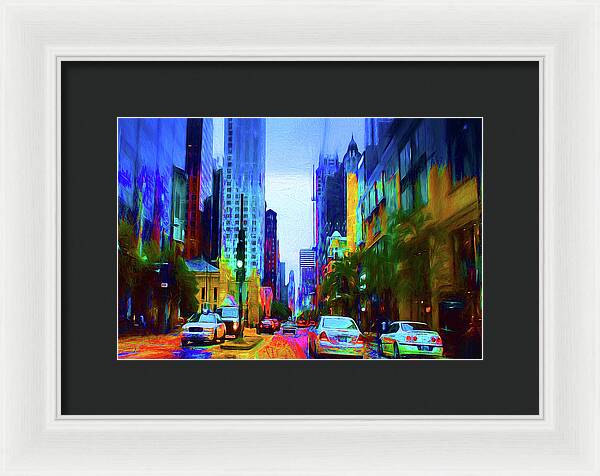 Michigan Ave - Framed Print