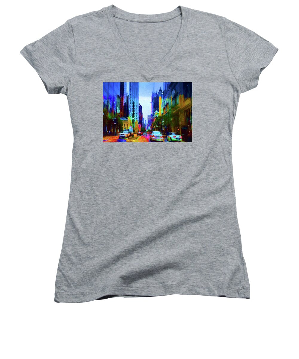 Michigan Ave - Women's V-Neck