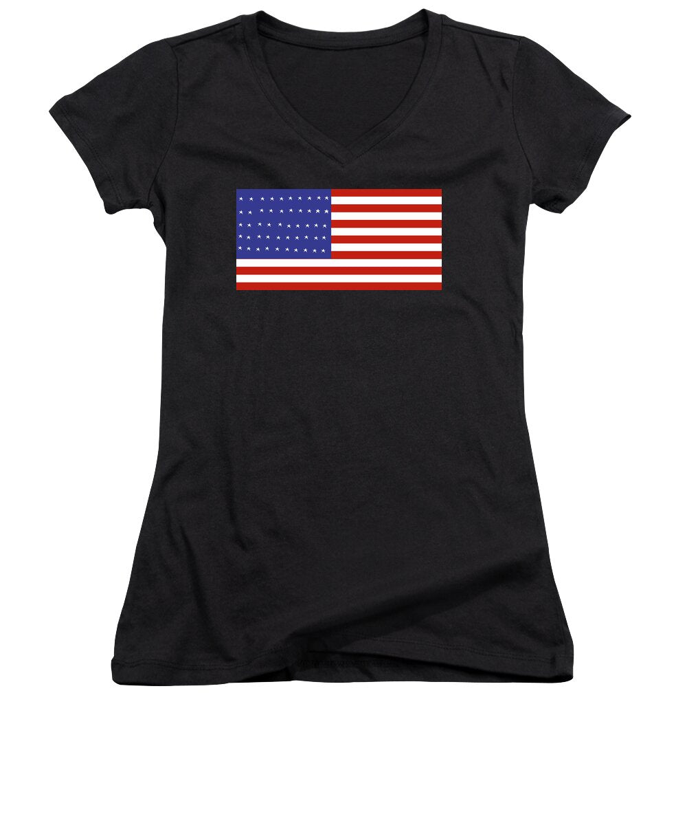 American Flag - Women's V-Neck