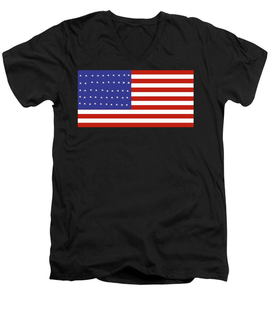 American Flag - Men's V-Neck T-Shirt