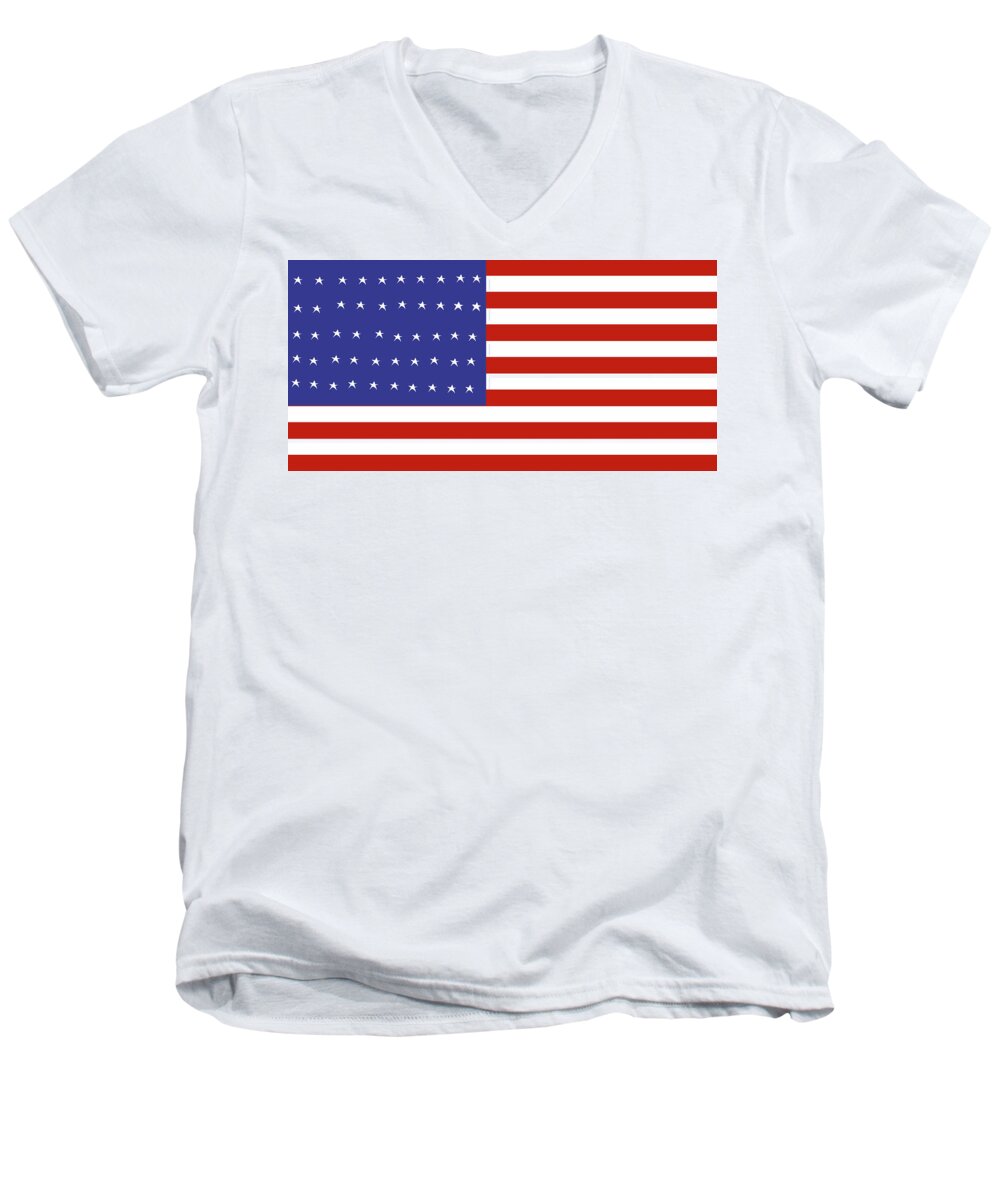 American Flag - Men's V-Neck T-Shirt