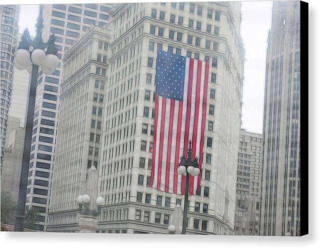 Patriotic Chicago - Canvas Print