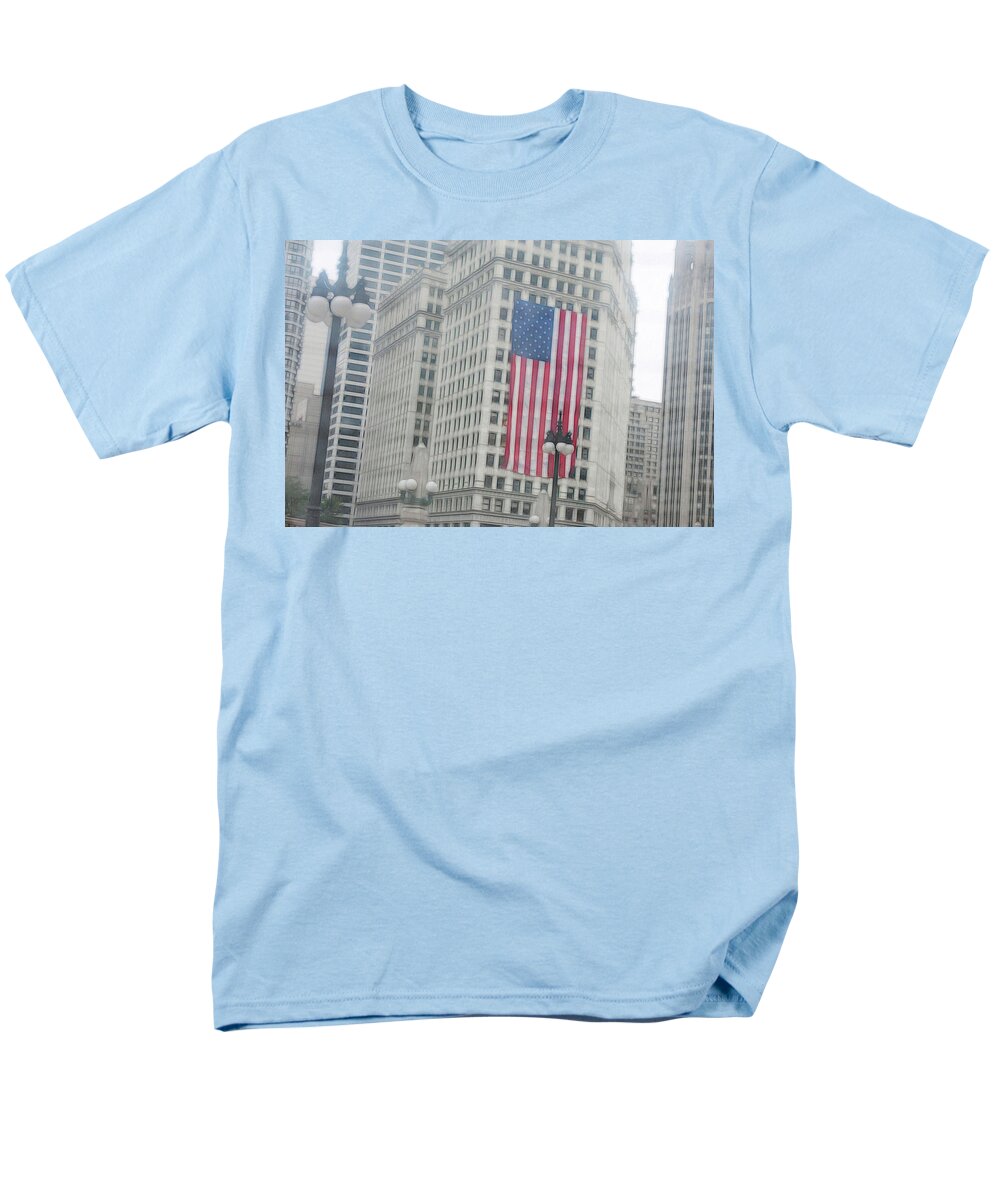 Patriotic Chicago - Men's T-Shirt  (Regular Fit)