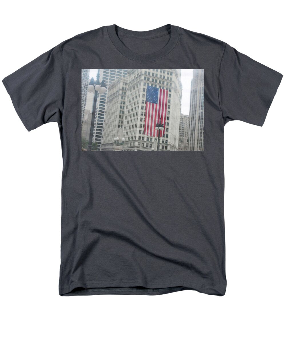 Patriotic Chicago - Men's T-Shirt  (Regular Fit)