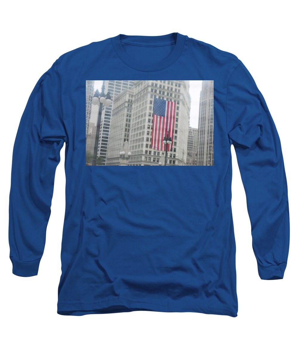 Patriotic Chicago - Long Sleeve T-Shirt