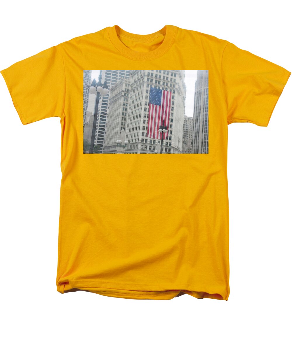 Patriotic Chicago - Men's T-Shirt  (Regular Fit)