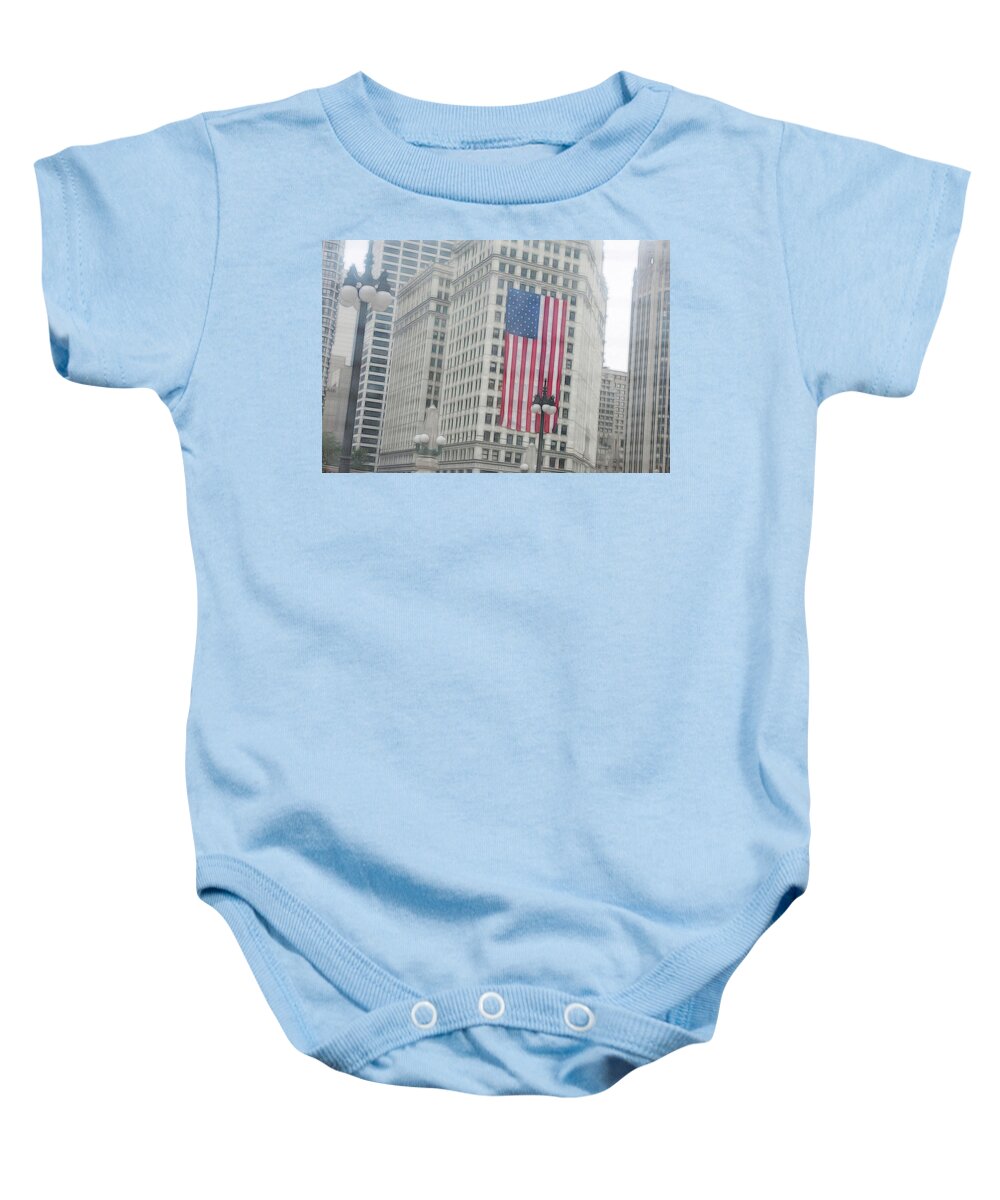 Patriotic Chicago - Baby Onesie