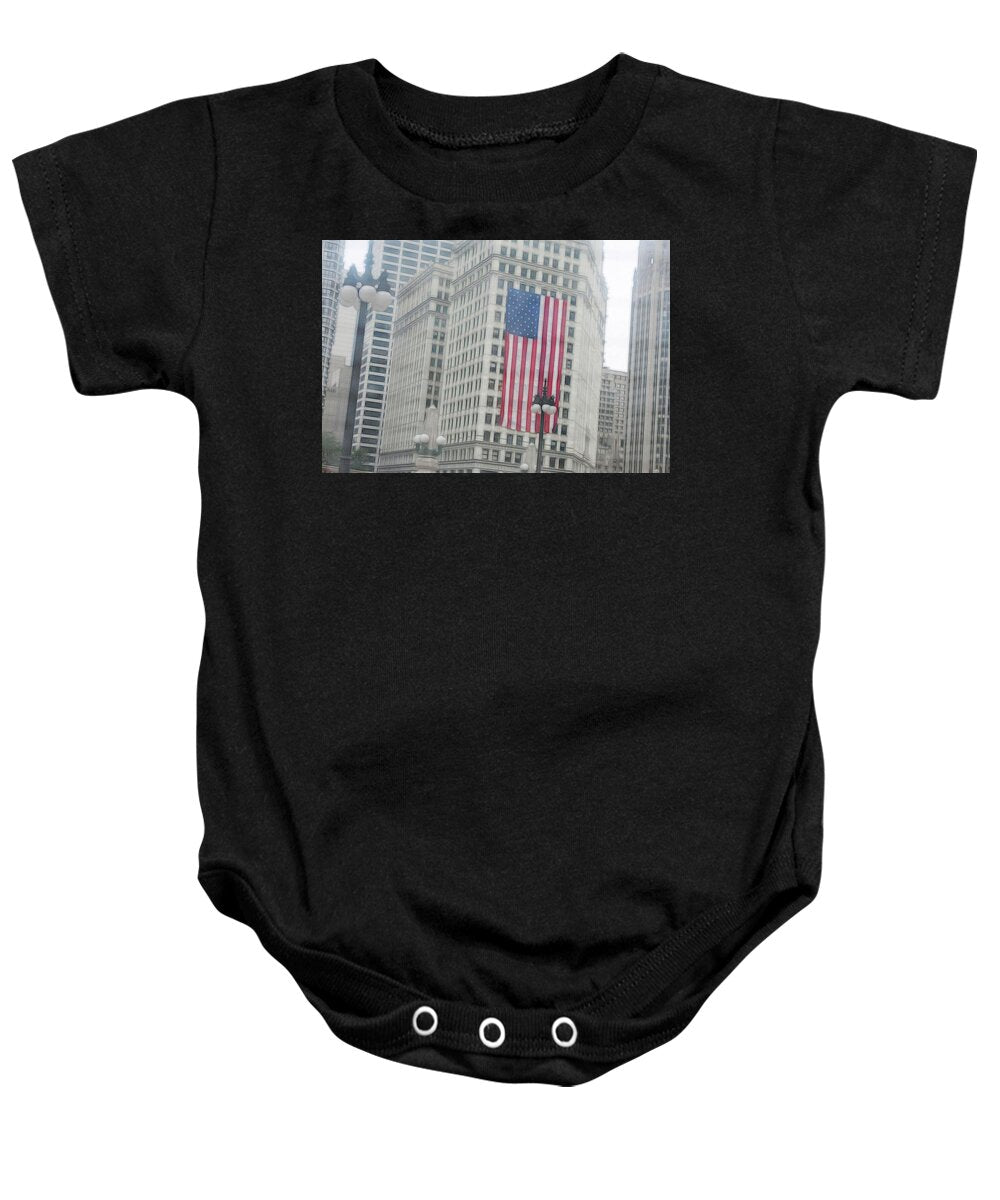 Patriotic Chicago - Baby Onesie