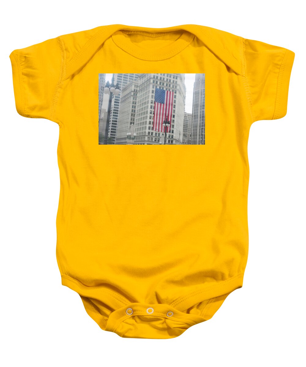 Patriotic Chicago - Baby Onesie