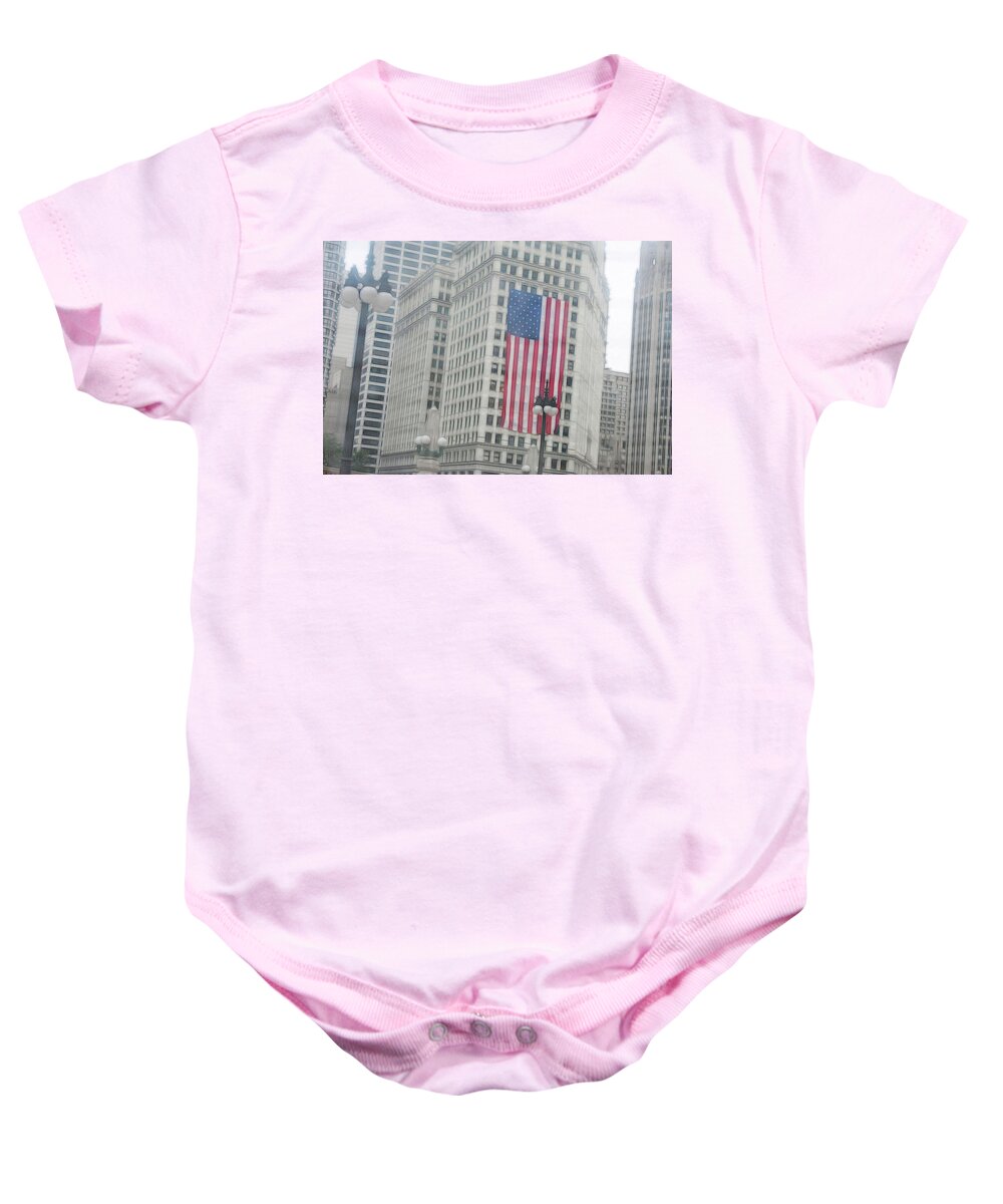 Patriotic Chicago - Baby Onesie