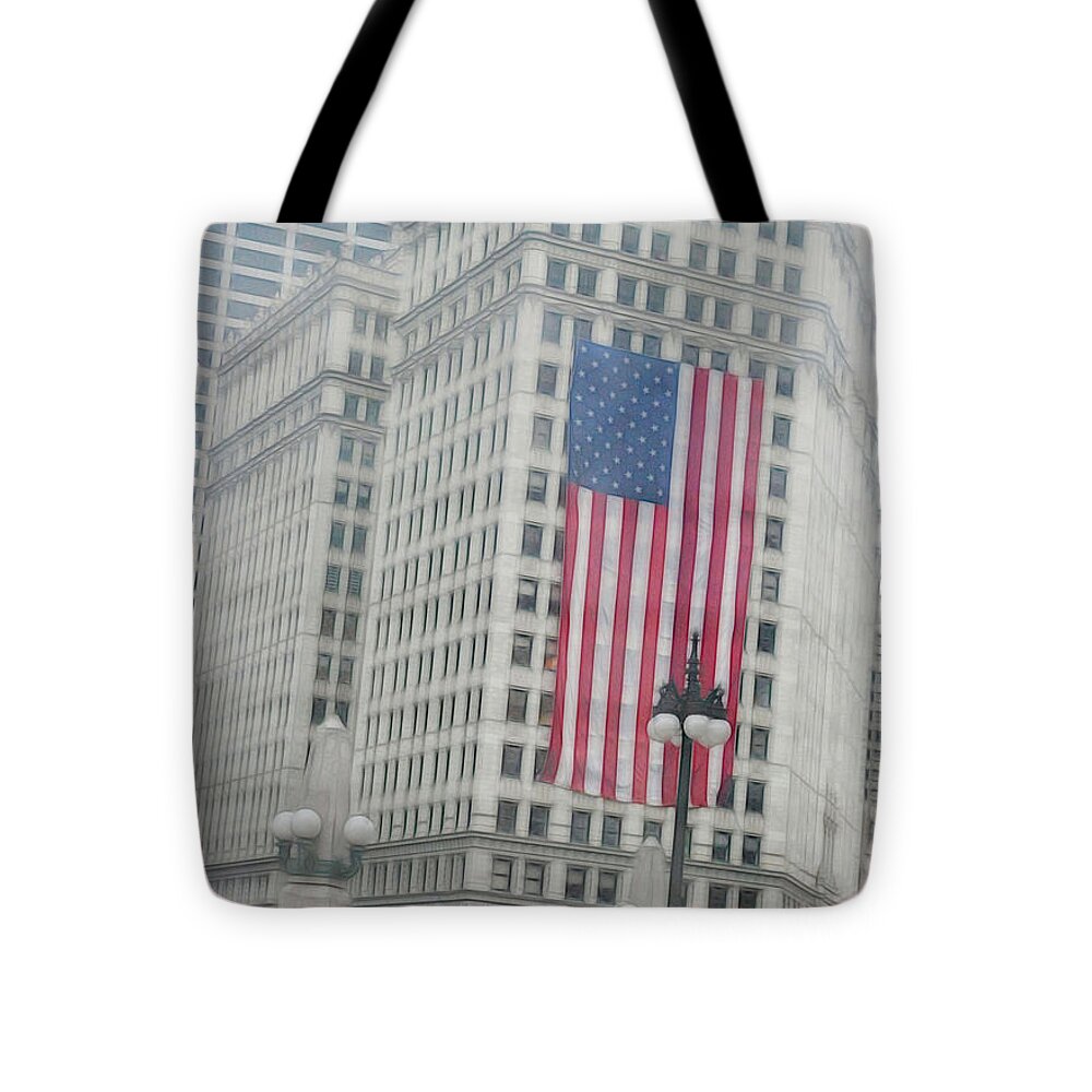 Patriotic Chicago - Tote Bag