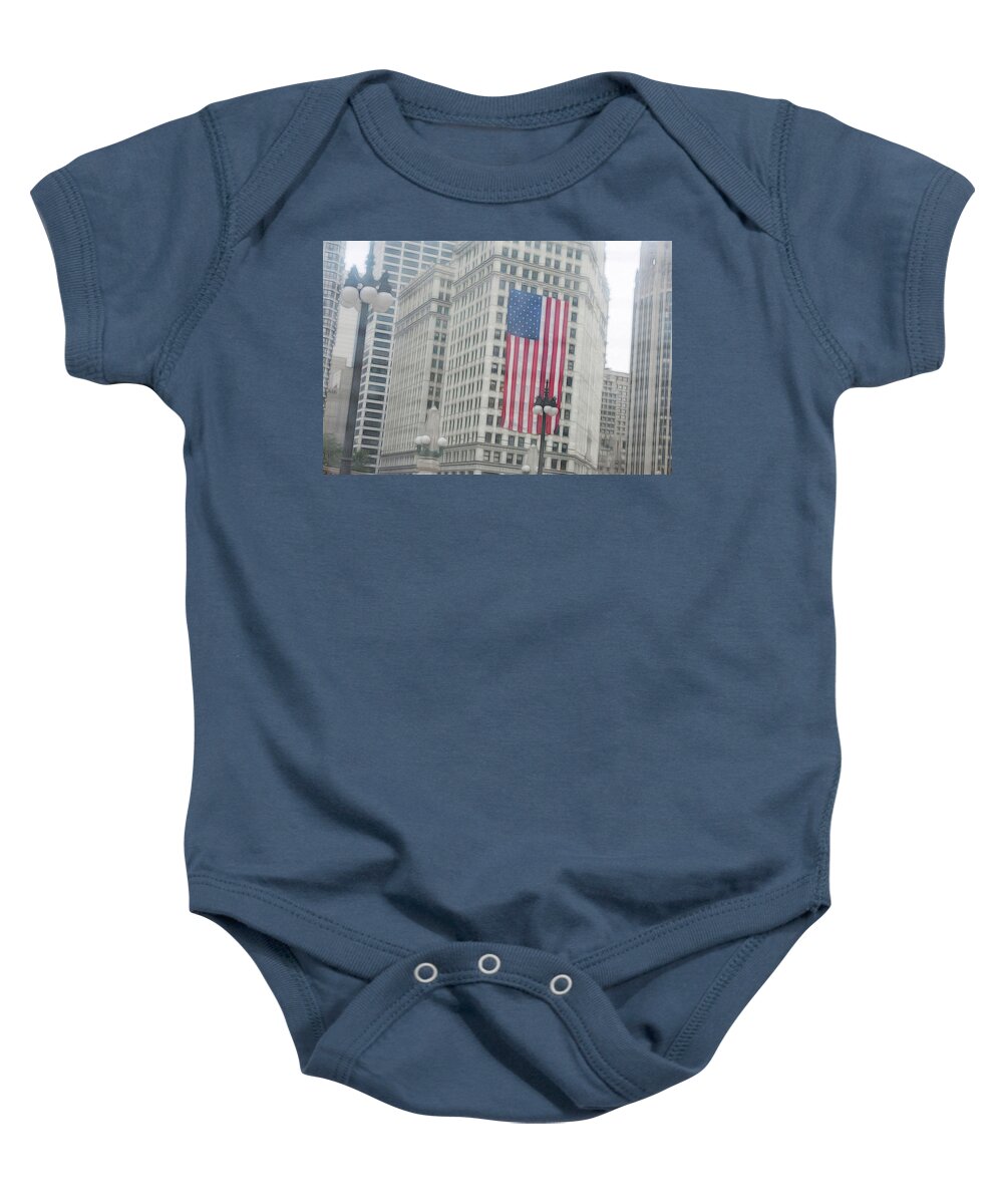 Patriotic Chicago - Baby Onesie