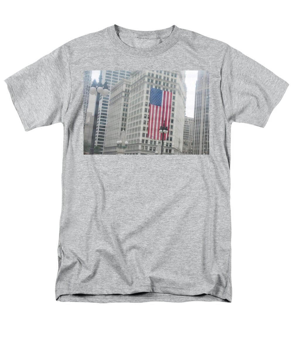 Patriotic Chicago - Men's T-Shirt  (Regular Fit)